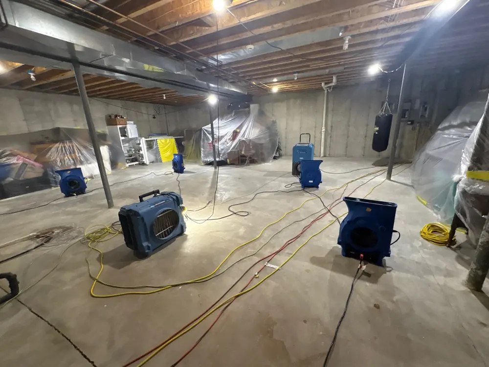 Restoration equipment on a Denver job