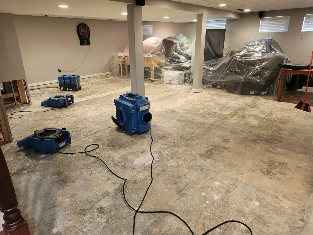 Restoration equipment on a Denver job