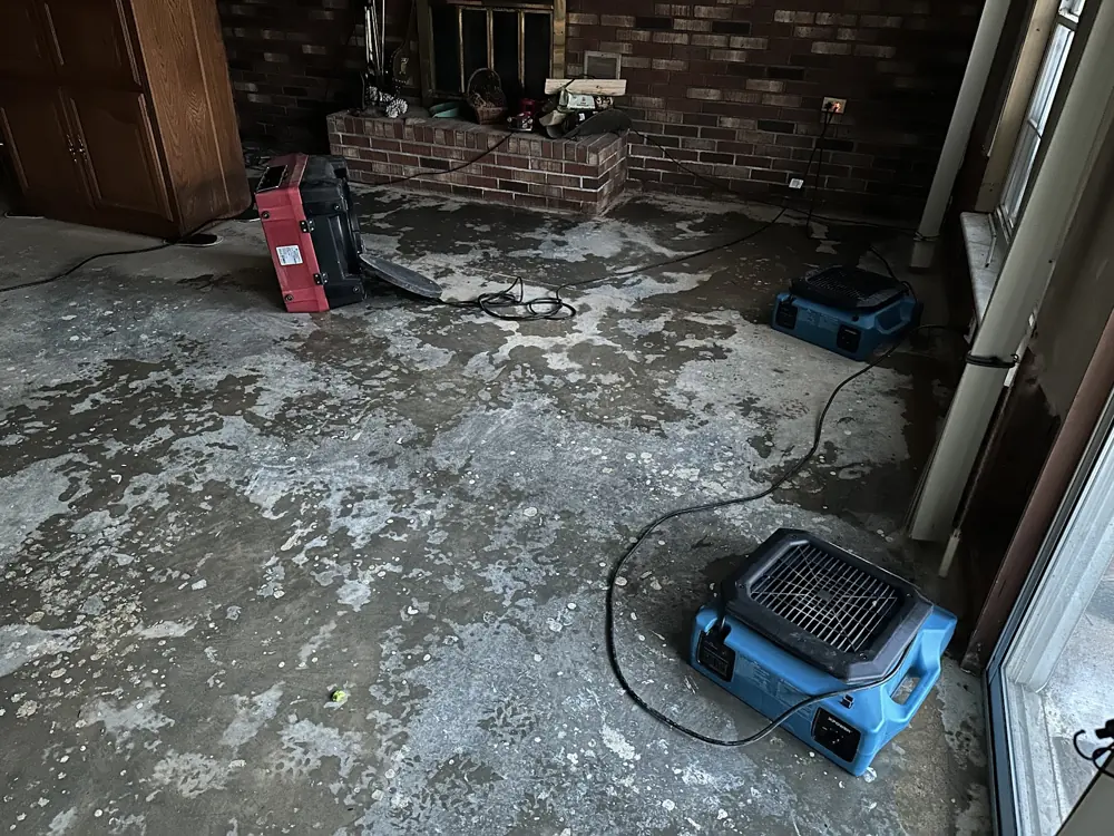Restoration equipment on a Denver job