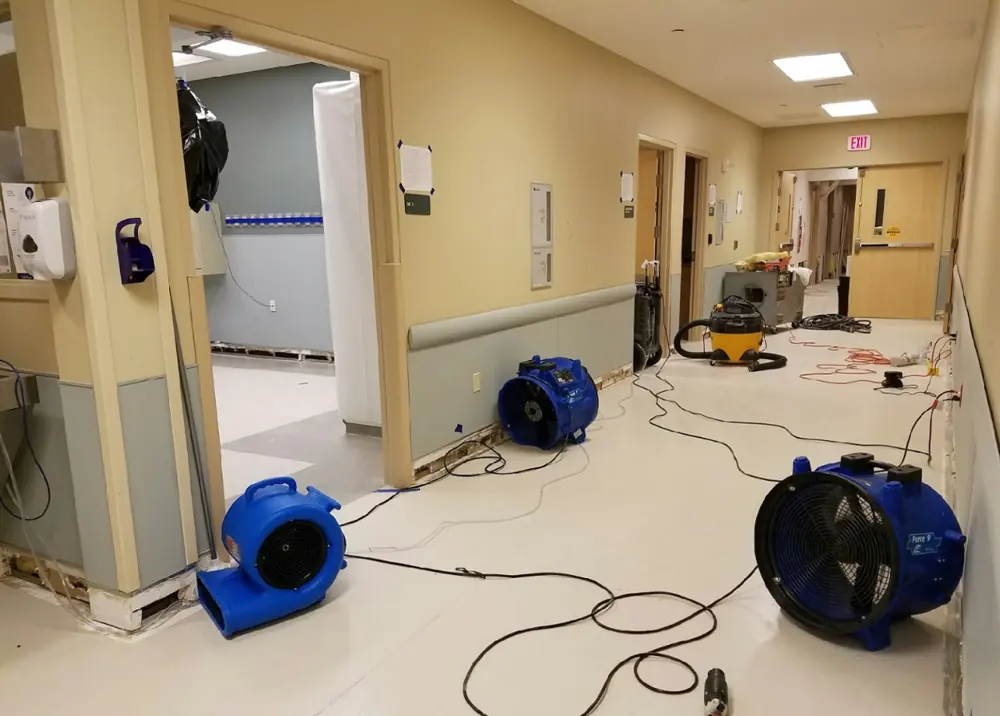Restoration equipment on a Denver job